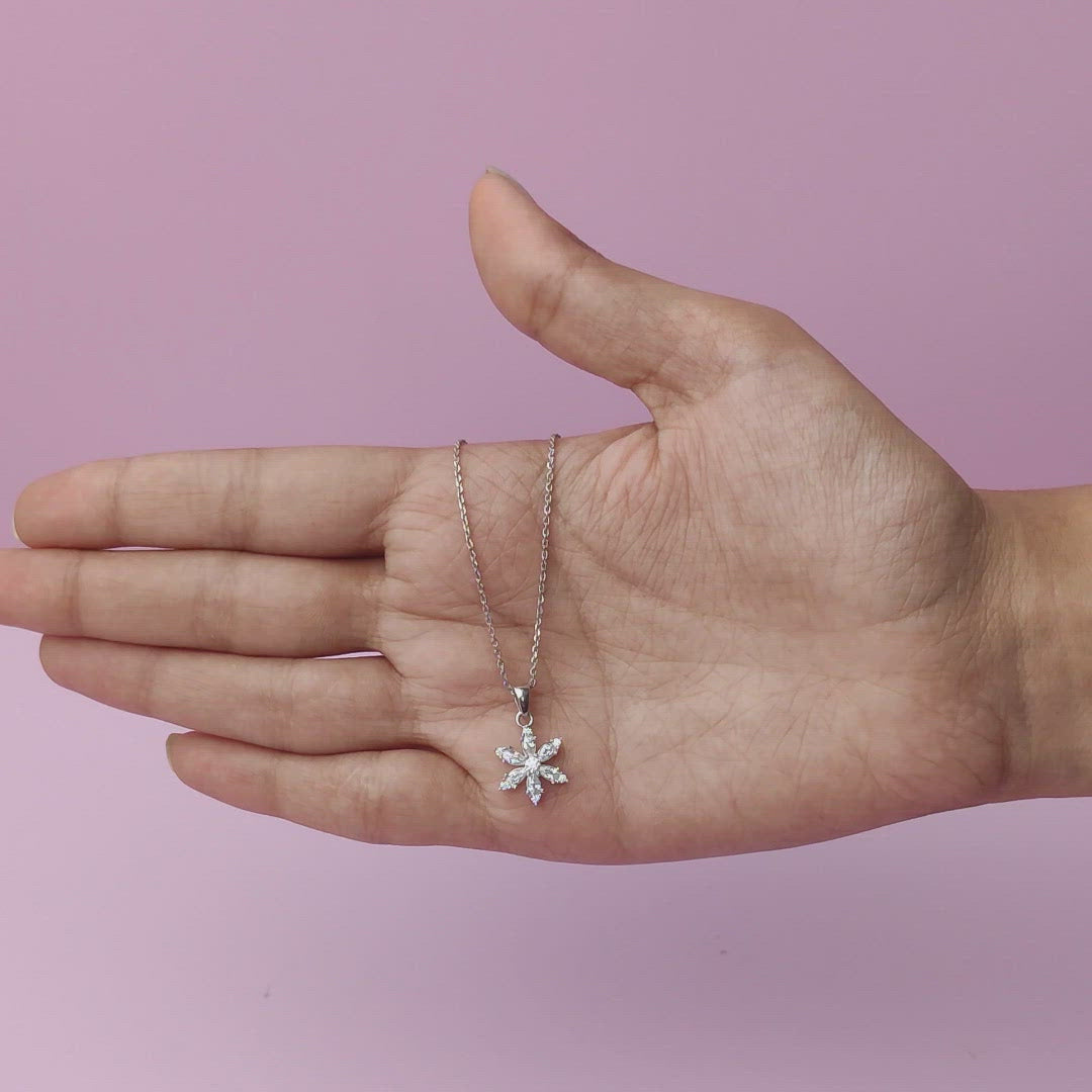 Silver Snowflake Chain