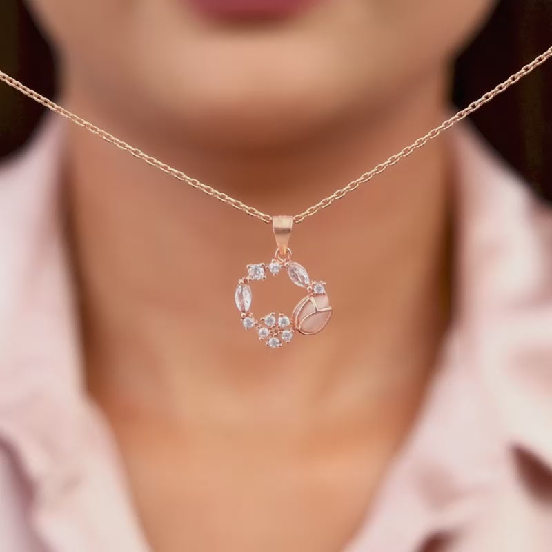 BloomCircle Rose Gold Pendant