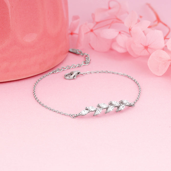 Zircon Fern Bracelet