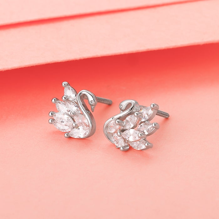 Swan Glow Studs