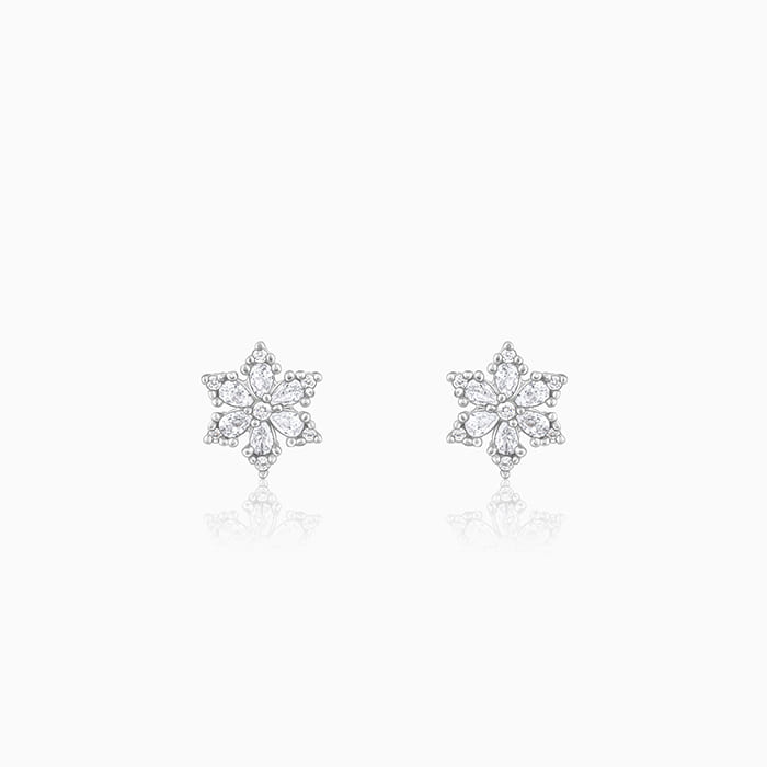 Silver Snow Studs