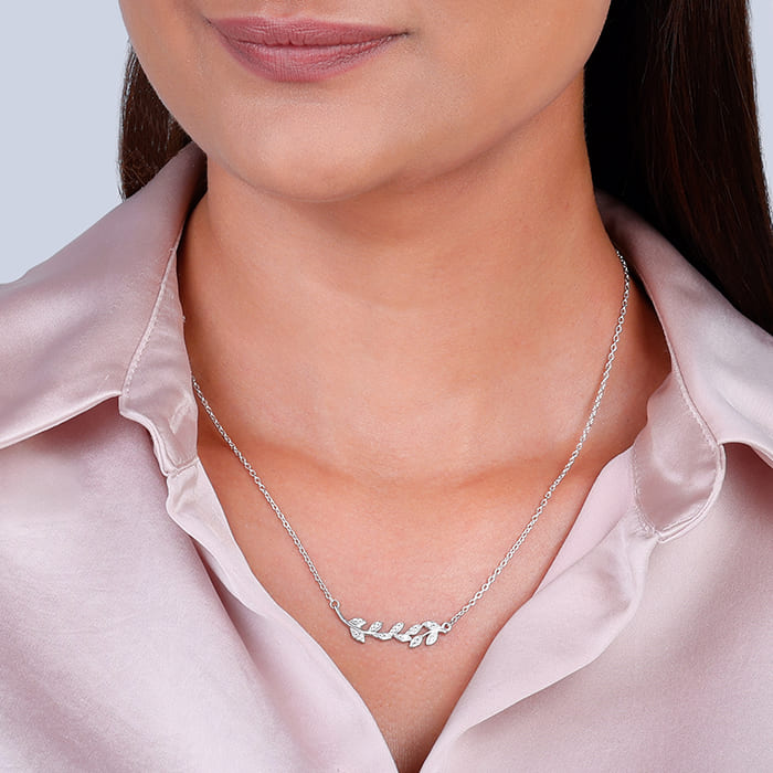 Silver Leaf Pendant