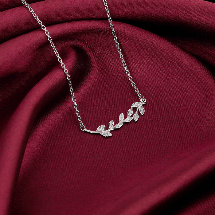 Silver Leaf Pendant