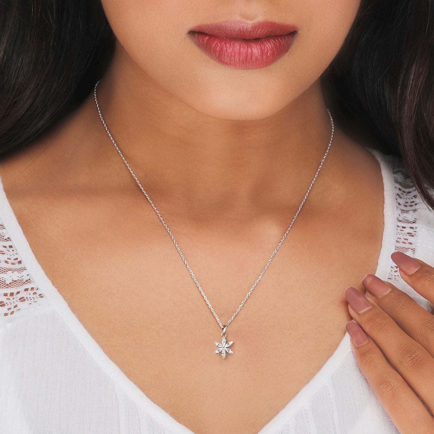 Silver Snowflake Chain
