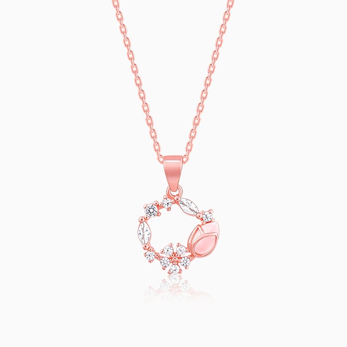 BloomCircle Rose Gold Pendant