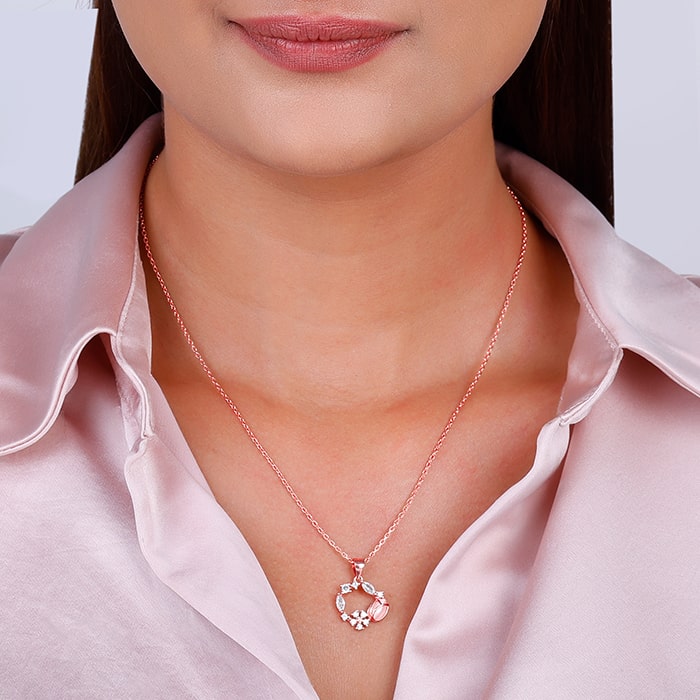 BloomCircle Rose Gold Pendant