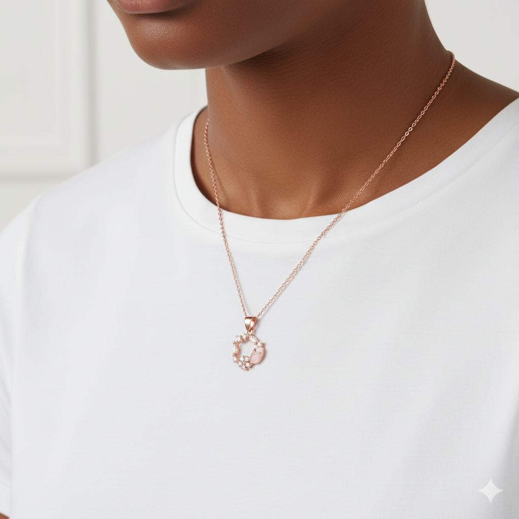 BloomCircle Rose Gold Pendant