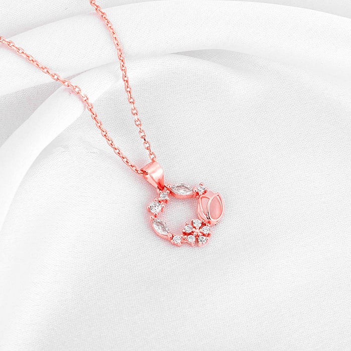 BloomCircle Rose Gold Pendant