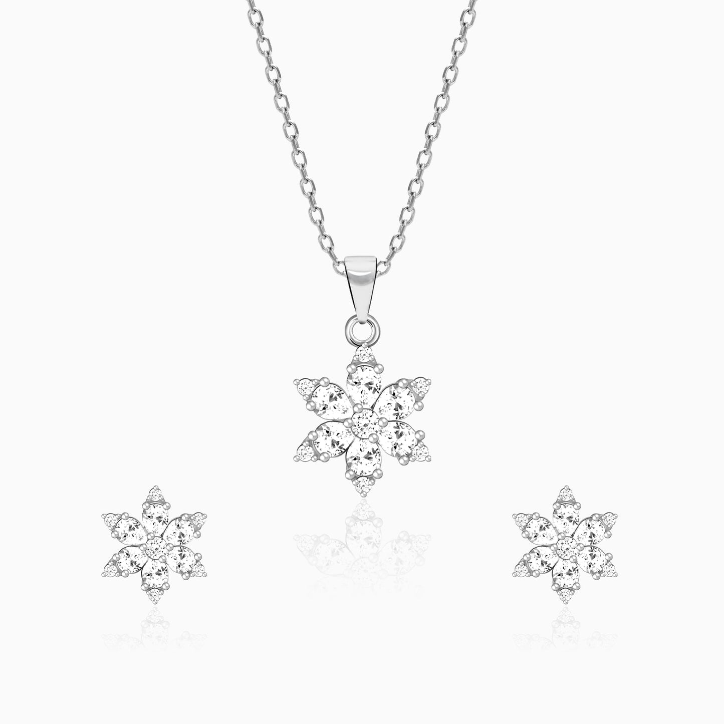 Silver Snowflake Set