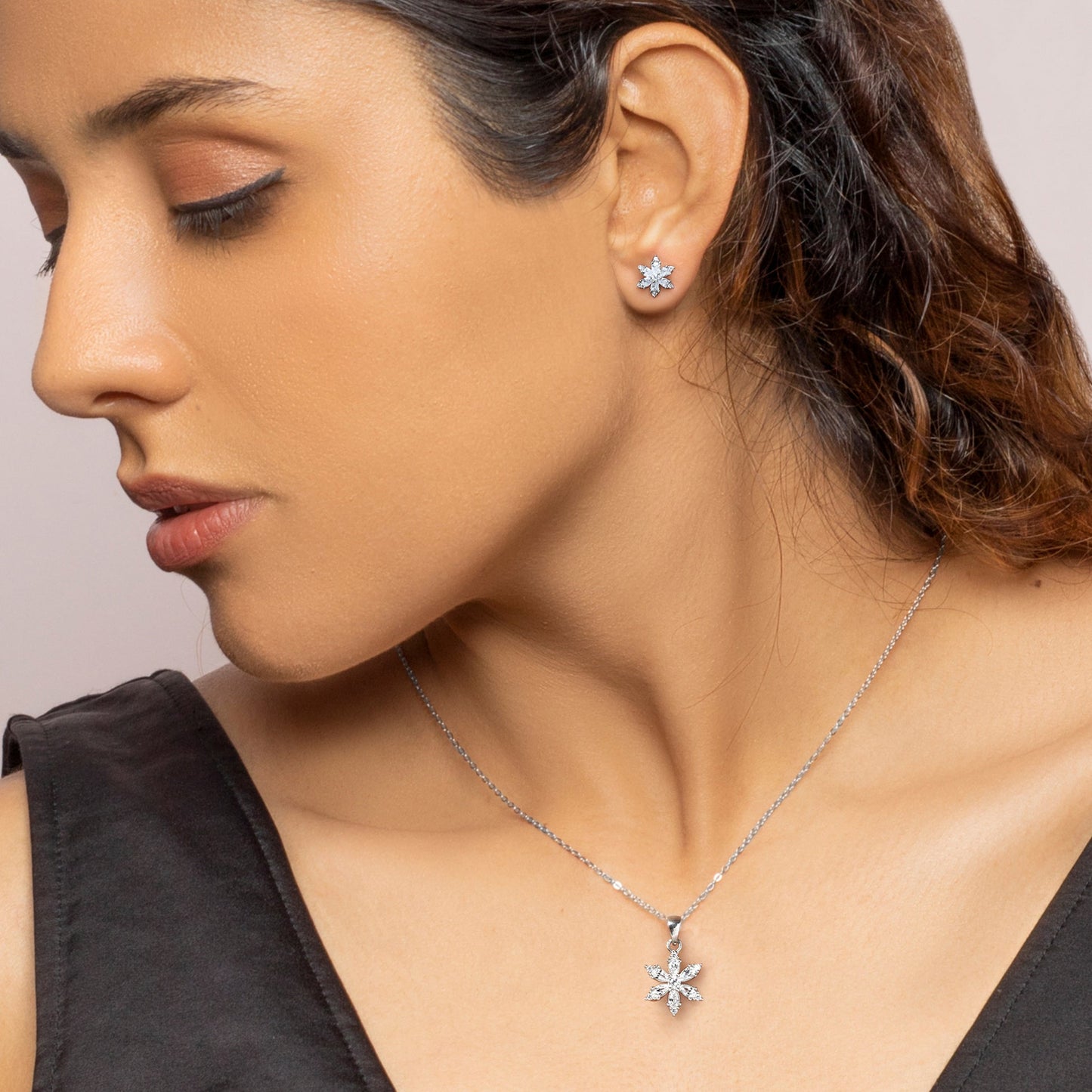 Silver Snowflake Set