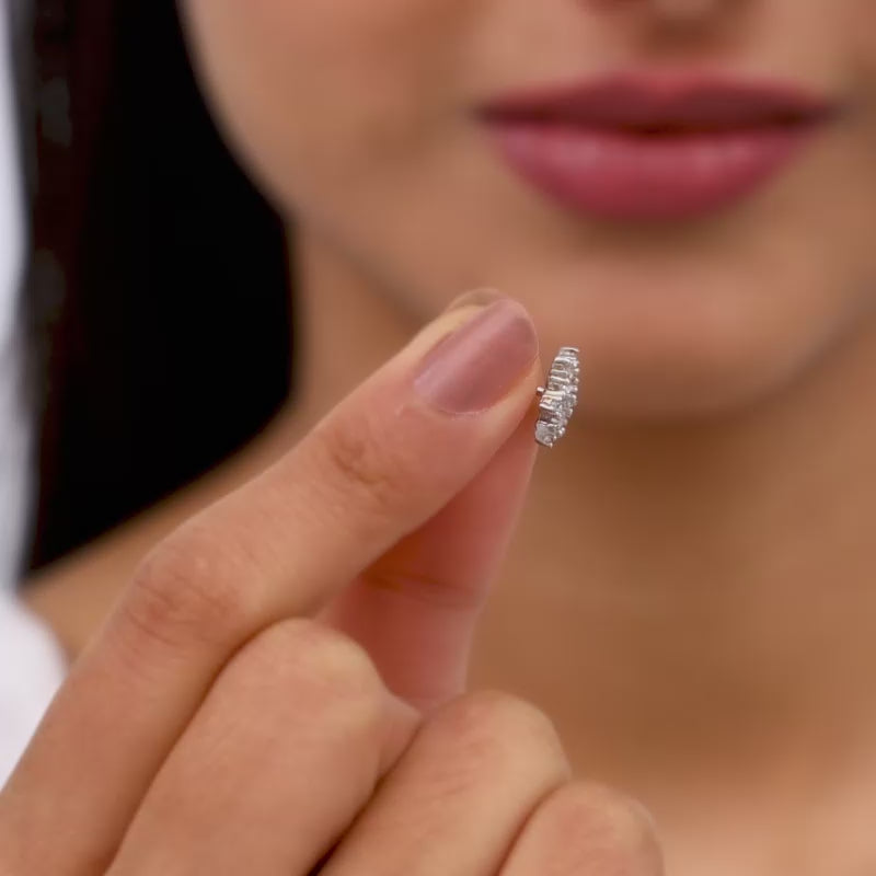 Silver Snow Studs