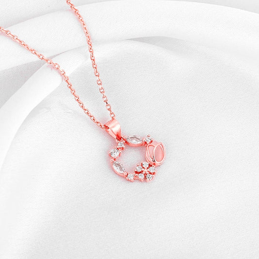 BloomCircle Rose Gold Pendant