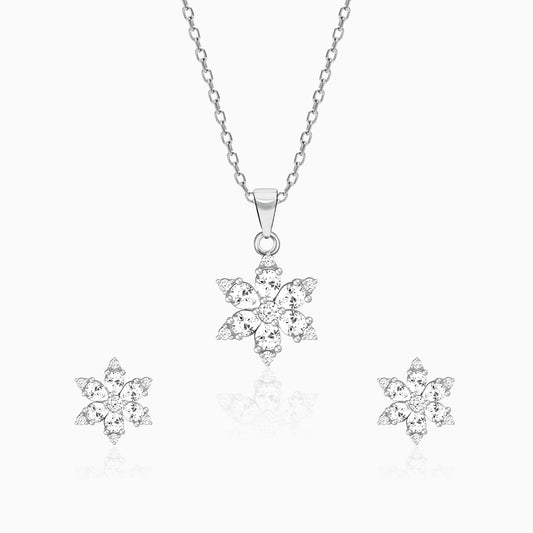 Silver Snowflake Set